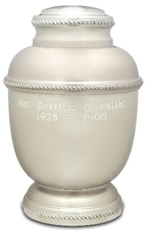 solid pewter cremation urn
